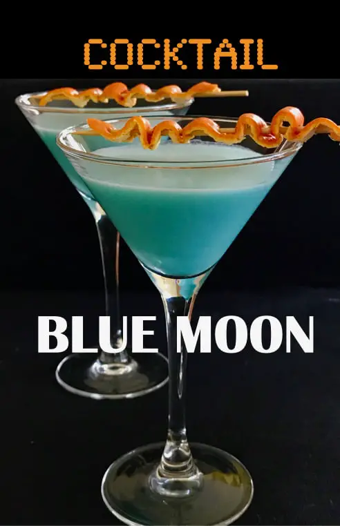 Blue Moon Curacao Vodka Cocktail - For Those Rare Full and Blue Moons!