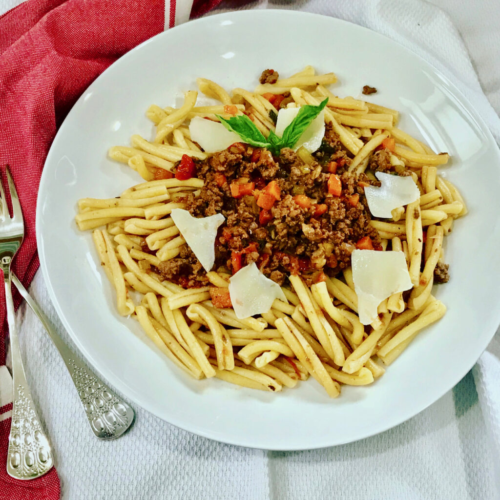 Instant Pot Bolognese Sauce Over Pasta Or Pizza