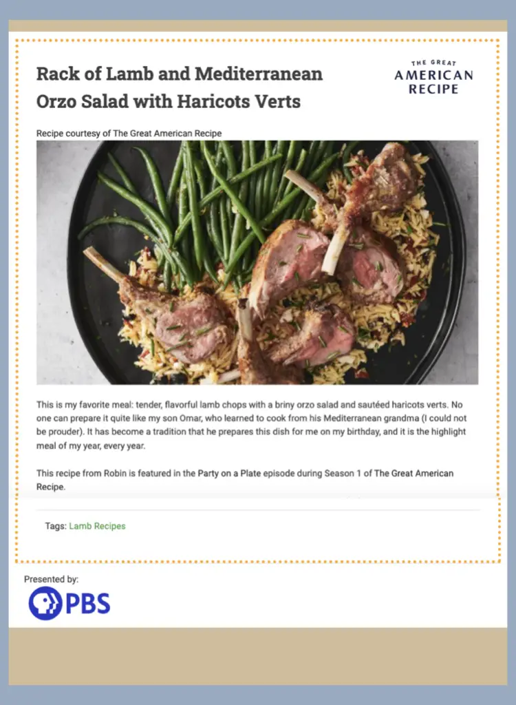 Cast Iron Lamb Chops - As Seen On PBS By Me!