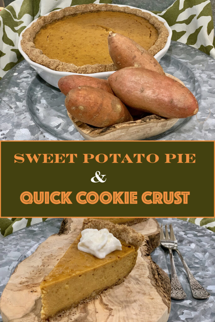 Old Fashioned Cookie Crust Sweet Potato Pie Recipe