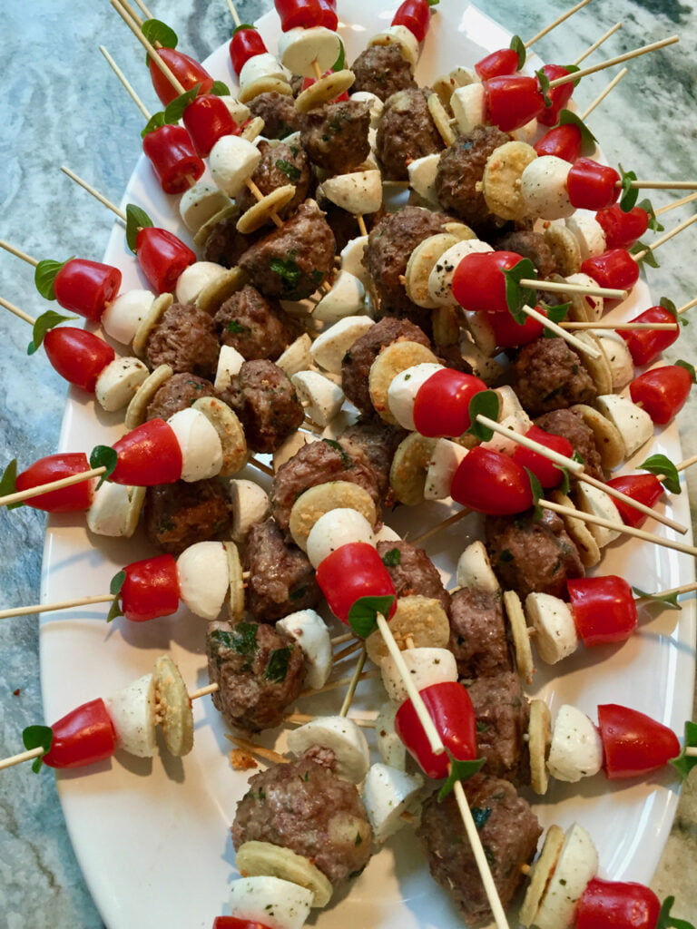 Pizza Kabob Party Platter for Various Diets