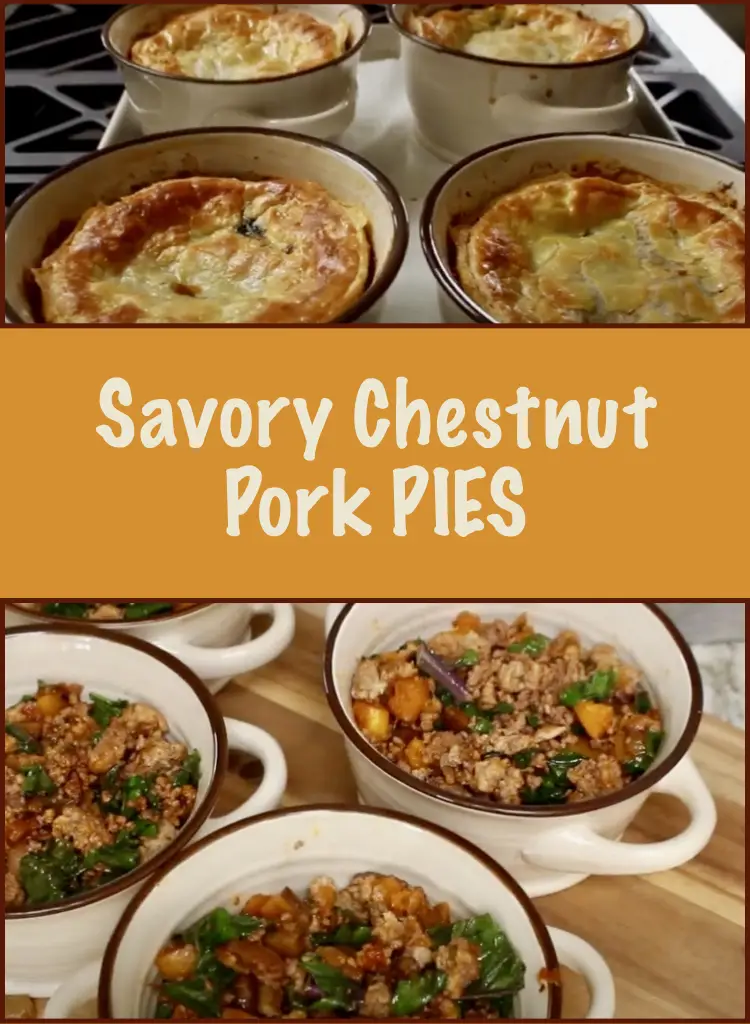 Savory Chestnut Pork Pies