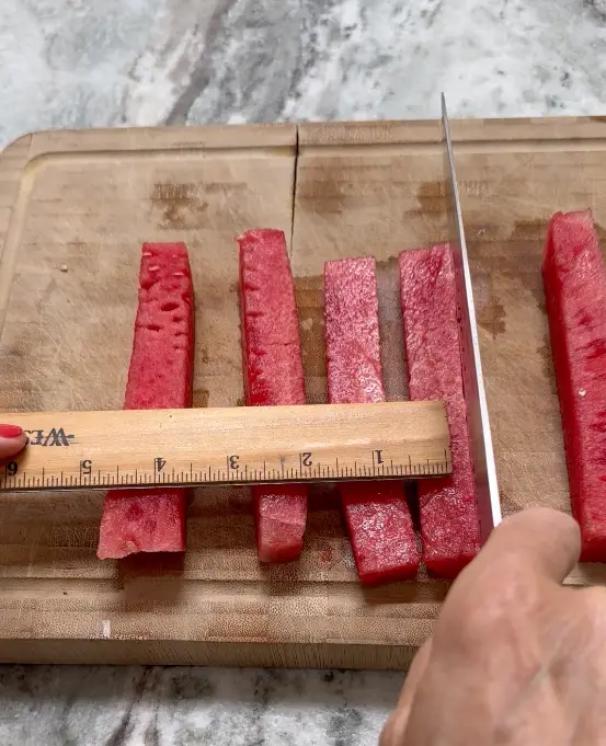Cutting Equal Size Cubes Of Watermelon For A Rubik Cube