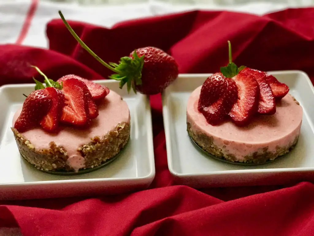 Vegan Frozen Strawberry Dessert