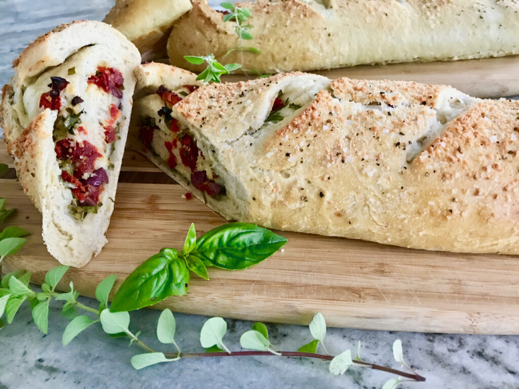 Stromboli With A Bolognese Sauce Wrapped Inside