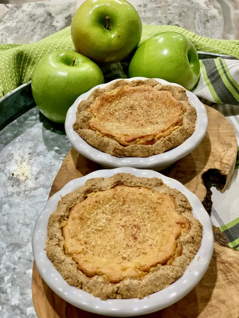 Mini Homemade Pie Crusts Filled With Pureed Apple Pie Filling