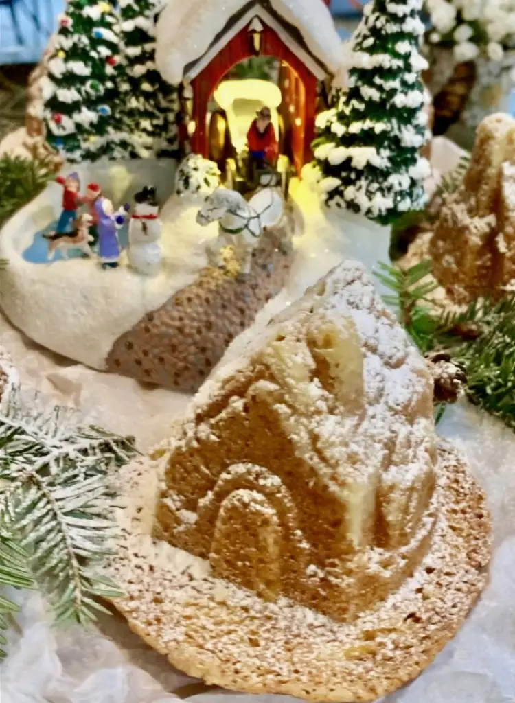 Magical Christmas Snowy Village Cake Recipe For Dessert Or Christmas Morning!