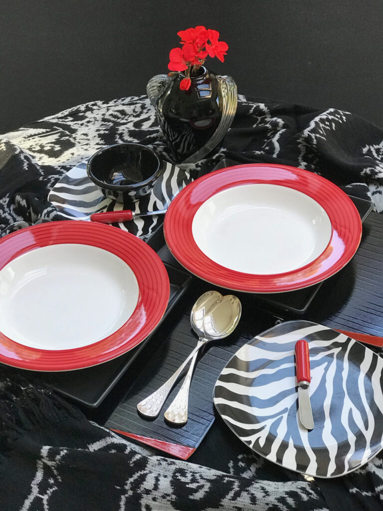 Black Bean Soup Table Setting - Because Every Meal Tells A Story