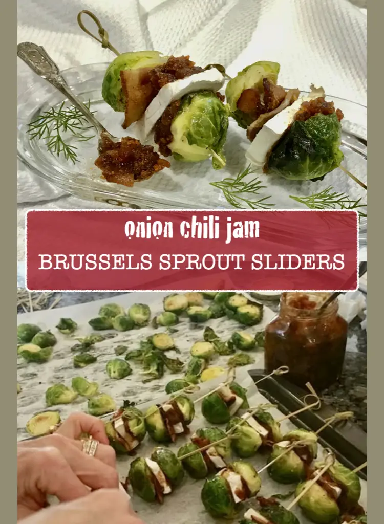 Onion Jam Brussels Sprout Sliders