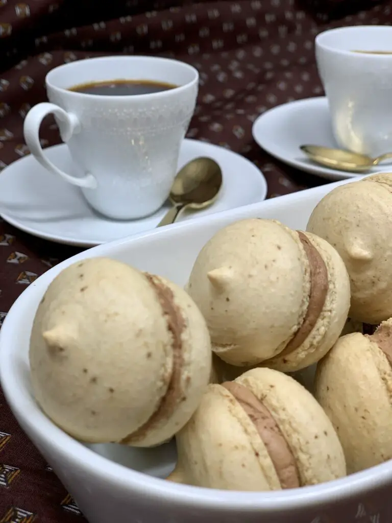 Macarons With Coffee and Mocha