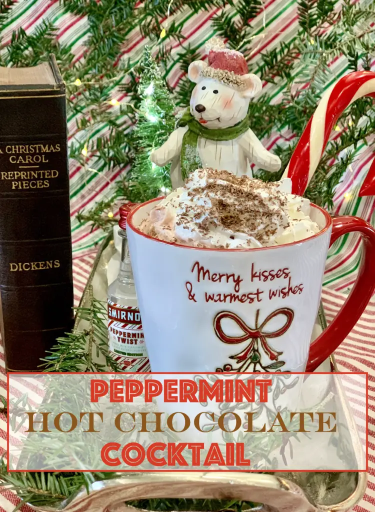 Peppermint Hot Chocolate Festive Cocktail