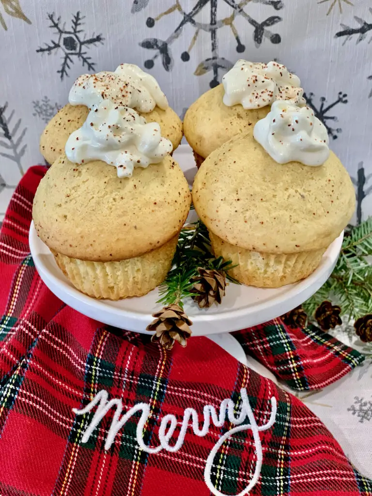 Delicious Holiday Eggnog Muffins
