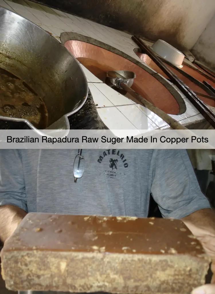 Brazilian Rapadura Raw Sugar Made In Copper Pots