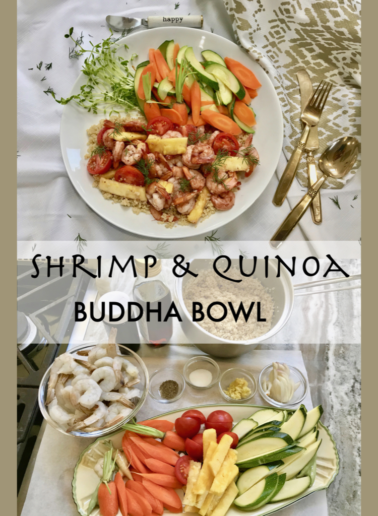 Healthy Shrimp and Quinoa Buddha Bowl