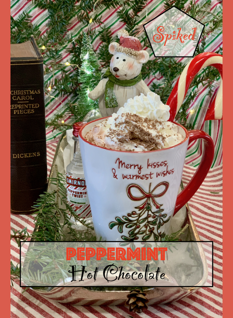 Peppermint Hot Chocolate Cocktail - Or Mocktail