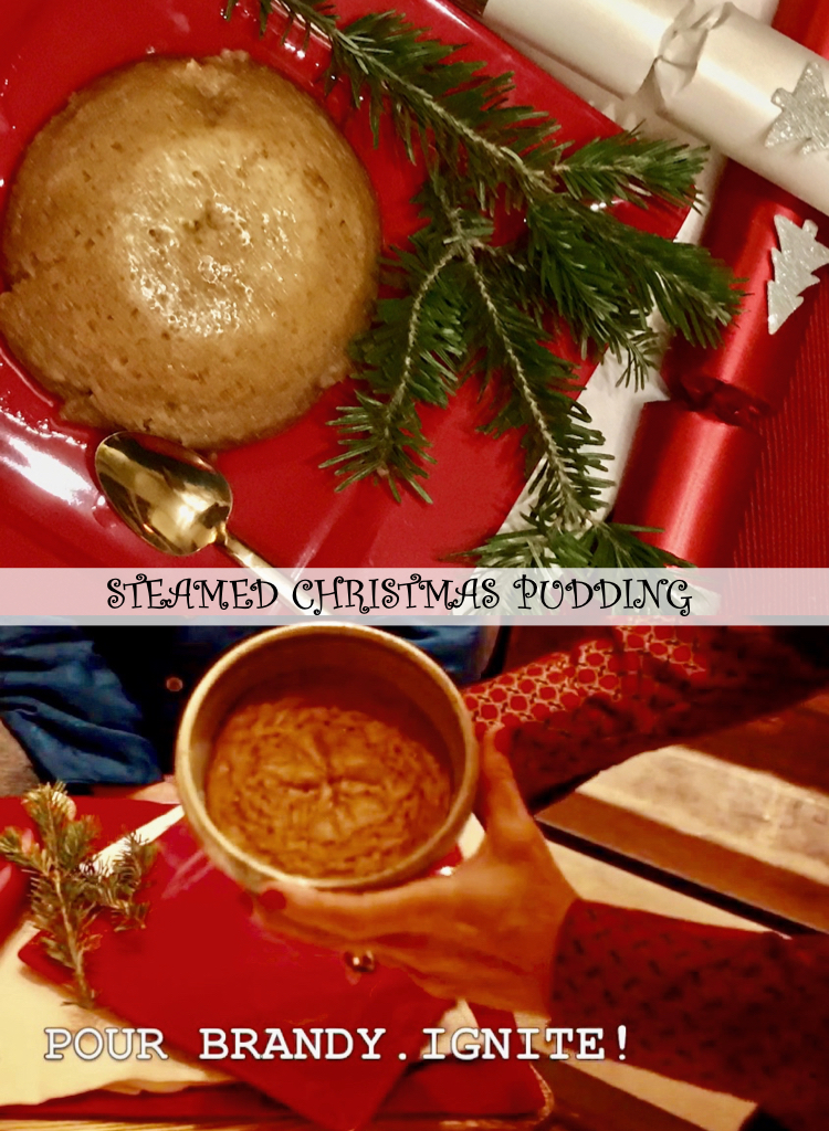 Steamed Persimmon Christmas Pudding - A British Tradition