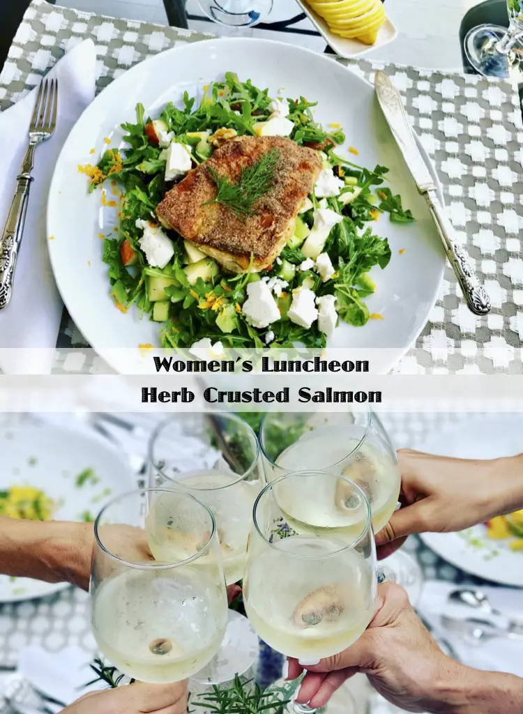 Women's Luncheon Herb Crusted Salmon