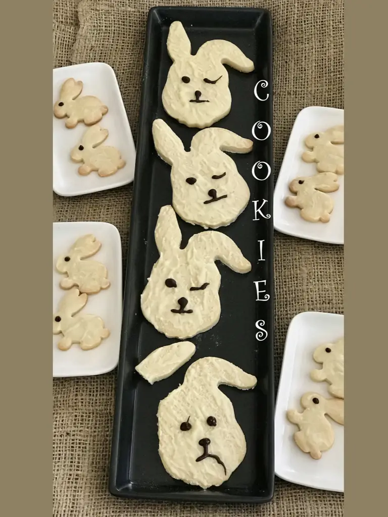 Easter Bunny Shortbread Cookies