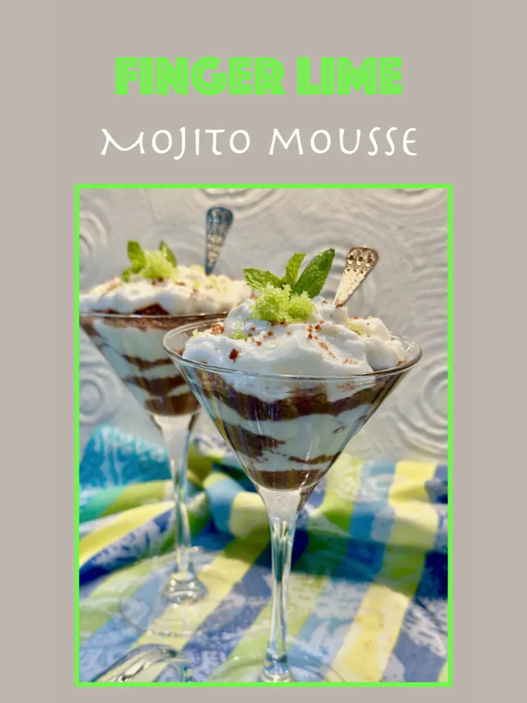 Finger Lime Chocolate Mint Mojito Mousse