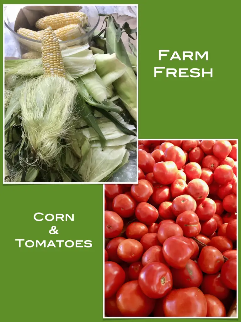 Farm Fresh Corn and Tomatoes