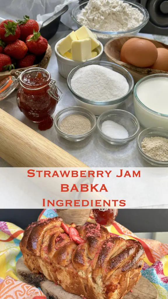 Strawberry Jam Babka Ingredients