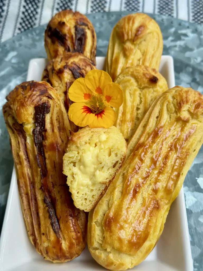 Passion Fruit Eclairs With Chocolate