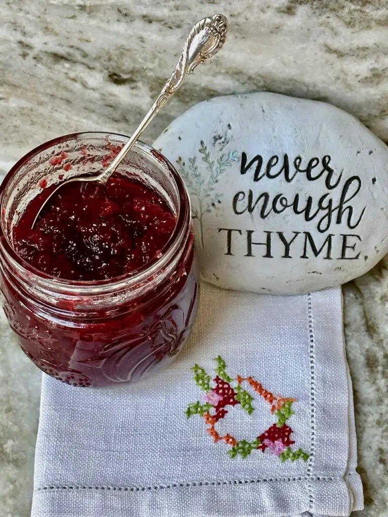 Homemade Strawberry Jam With Herbs