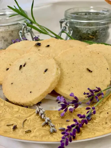 Lavender Garden Butter Cookies