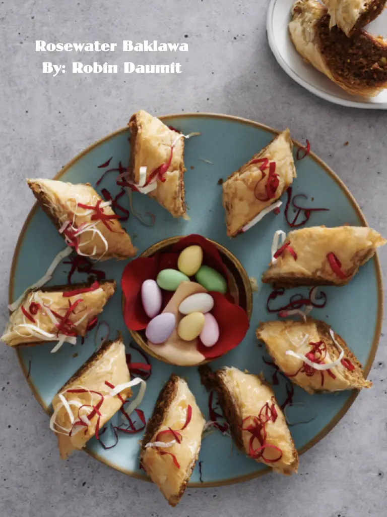 Rosewater Baklava (Baklawa in Arabic) For PBS - Now In Their Cookbook!