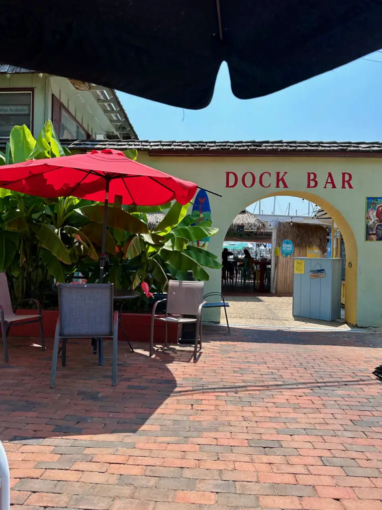 The dock bar at Pirates Cove restaurant in Galesville, which sits on the West River.