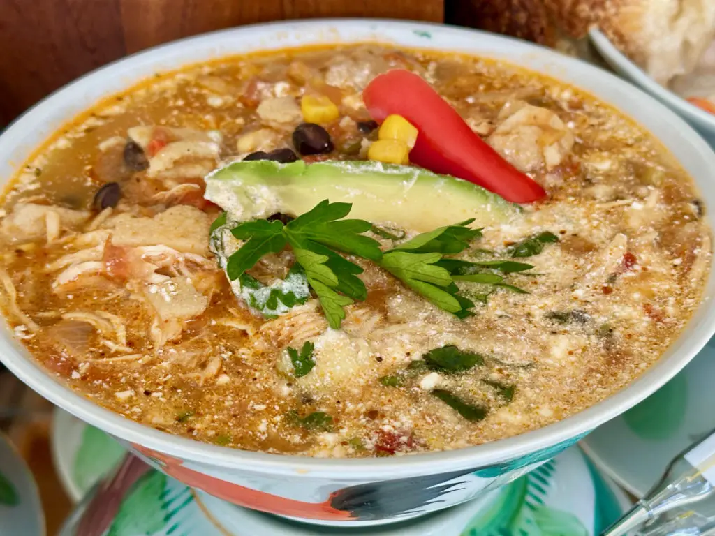 Chicken Tortilla Soup - Sin Fronteras Cafe