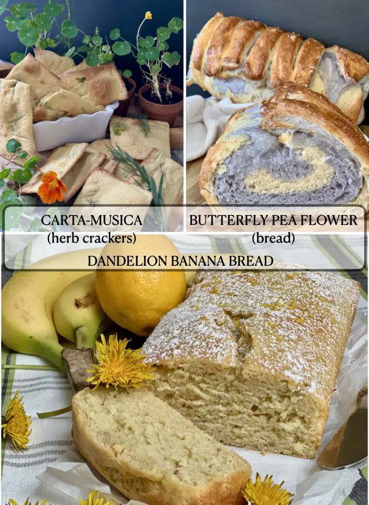 Garden Inspired Breads and Crackers