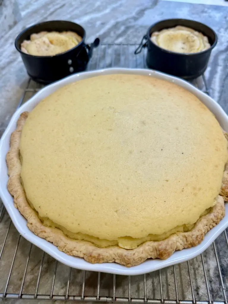 White Potato Pie In A Pie Dish Or Individual Pie Pans