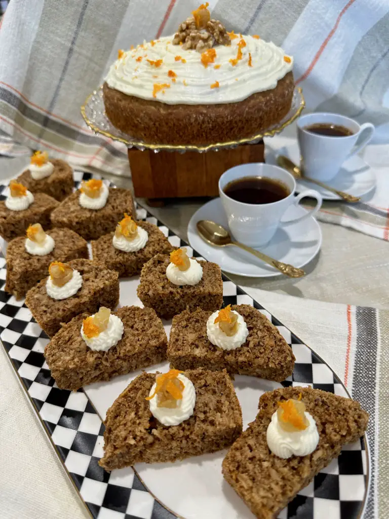 Parsnip Orange Spice Cake Served Plain Or With Cream Cheese Topping