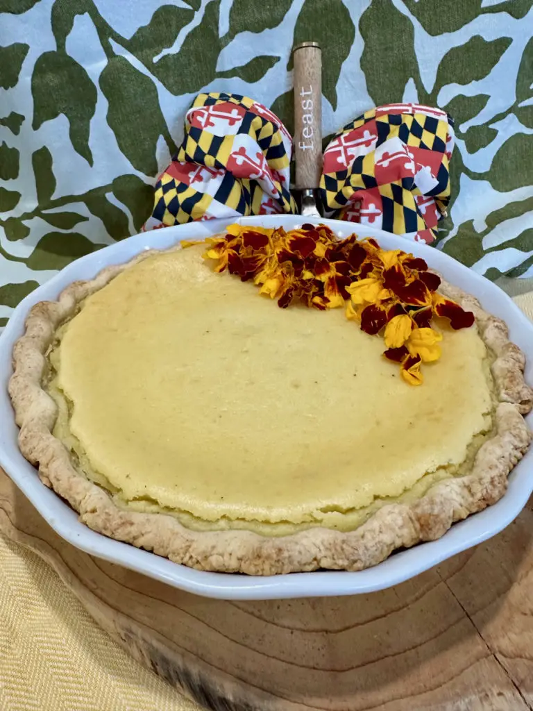 Historic Maryland White Potato Custard Pie Recipe