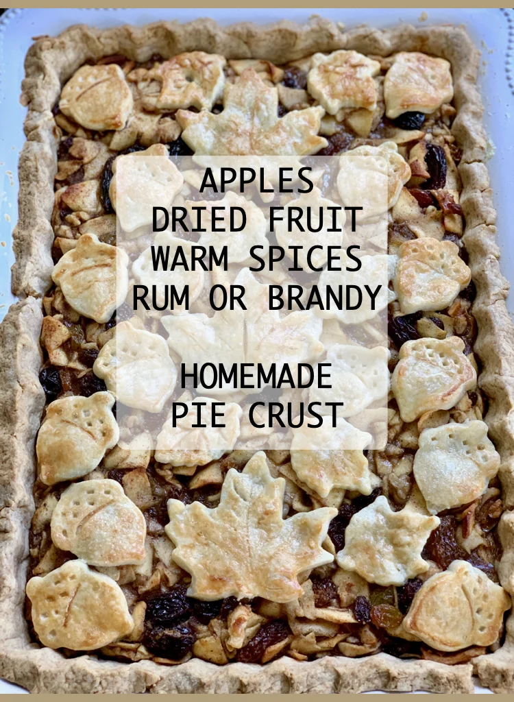 A Winter Pie With Tart Apples or Cranberries and Dried Fruit Loaded With Nutrients