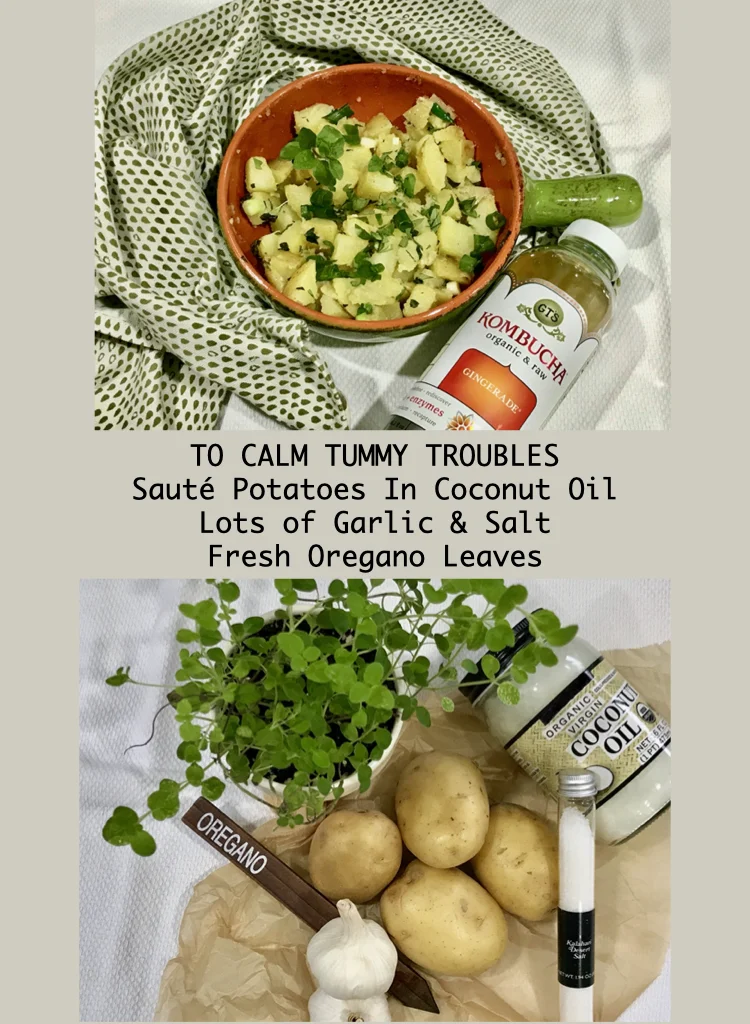 Oregano Potatoes and Other Ingredients To Calm Tummy Troubles