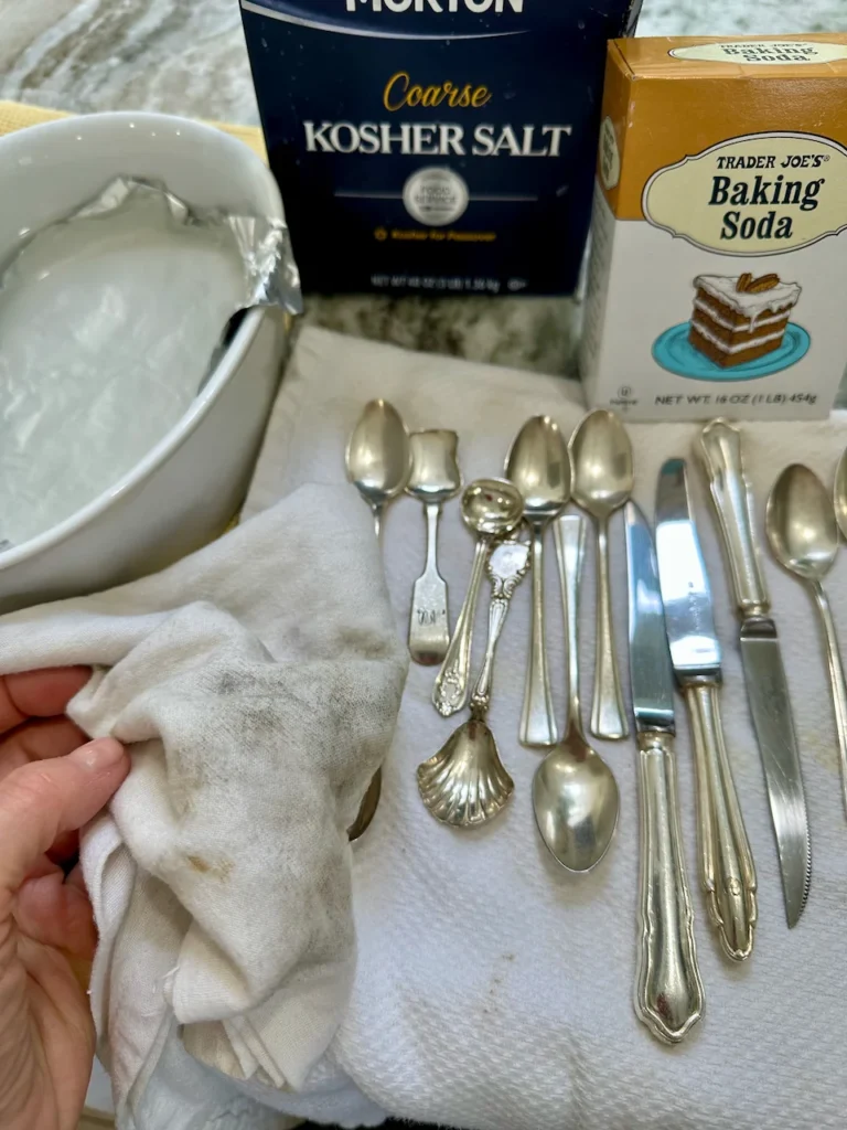 Easily Wipe Silver With A Dry Cloth Once Dipped In Baking Soda Solution