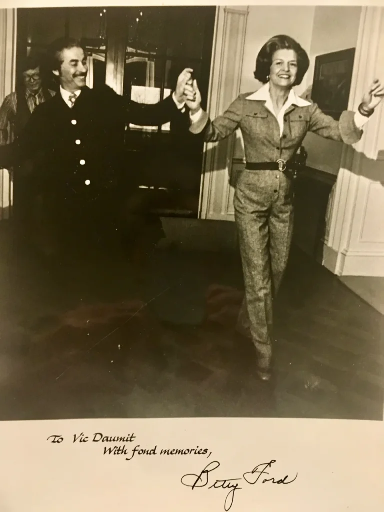 My Uncle Vic Daumit Teaching First Lady Betty Ford To Dance