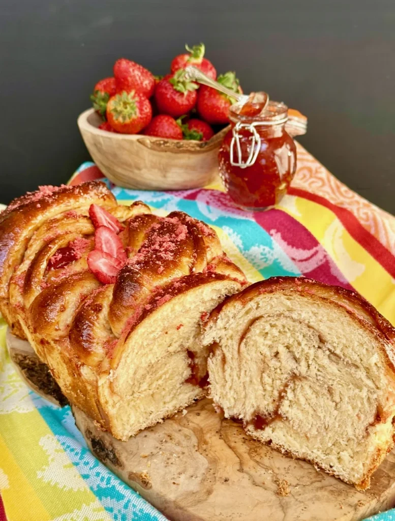 Strawberry Jam Babka Bread Recipe