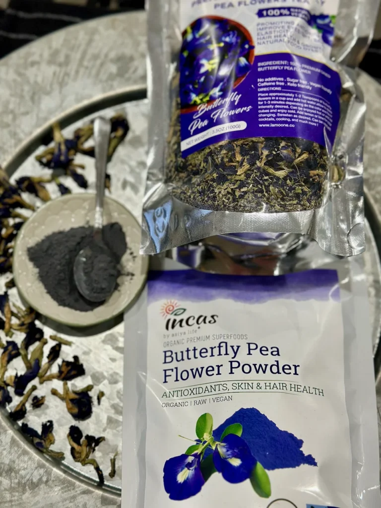 Butterfly Pea Flower Tea or Powder For A Natural Purple Cream Frosting