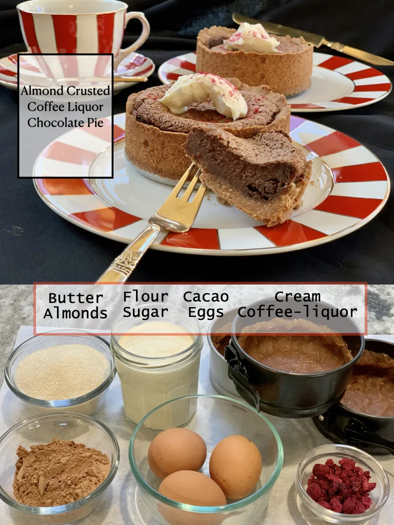 Almond Crusted Chocolate Custard Pie - Easy To Make Easy To Gift