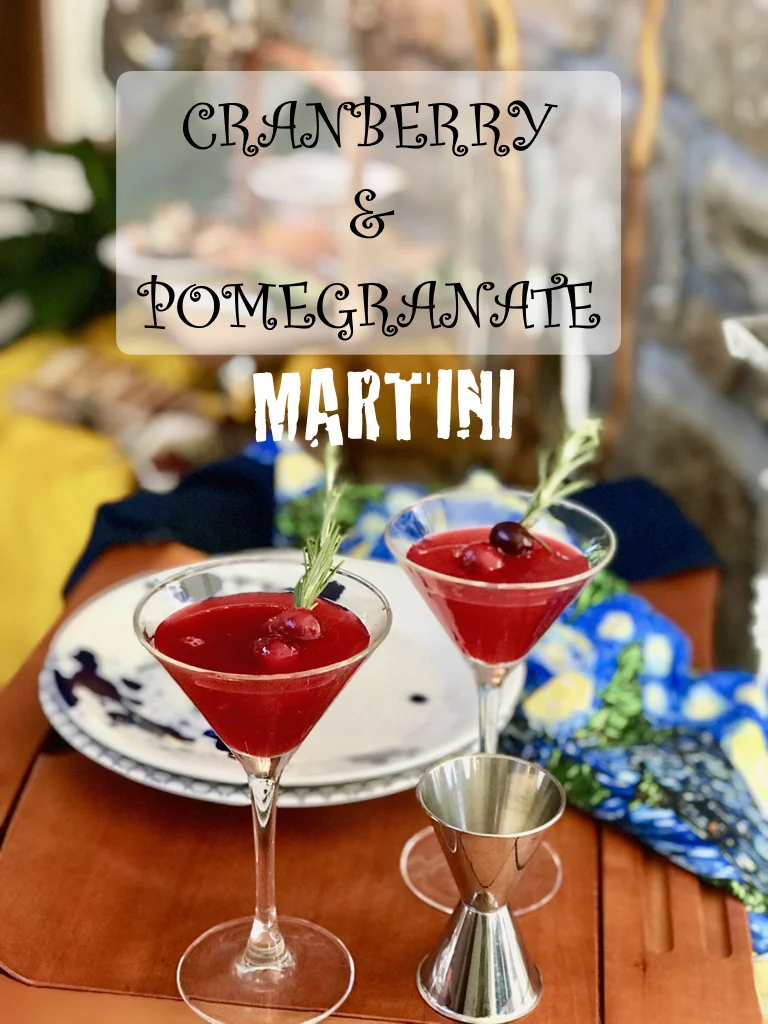 Cranberry and Pomegranate Martini