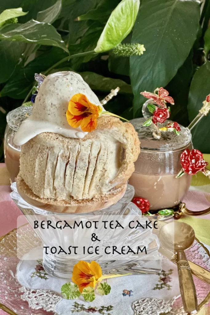 Tea and Toast - Bergamot Tea Cake with Toast Ice Cream