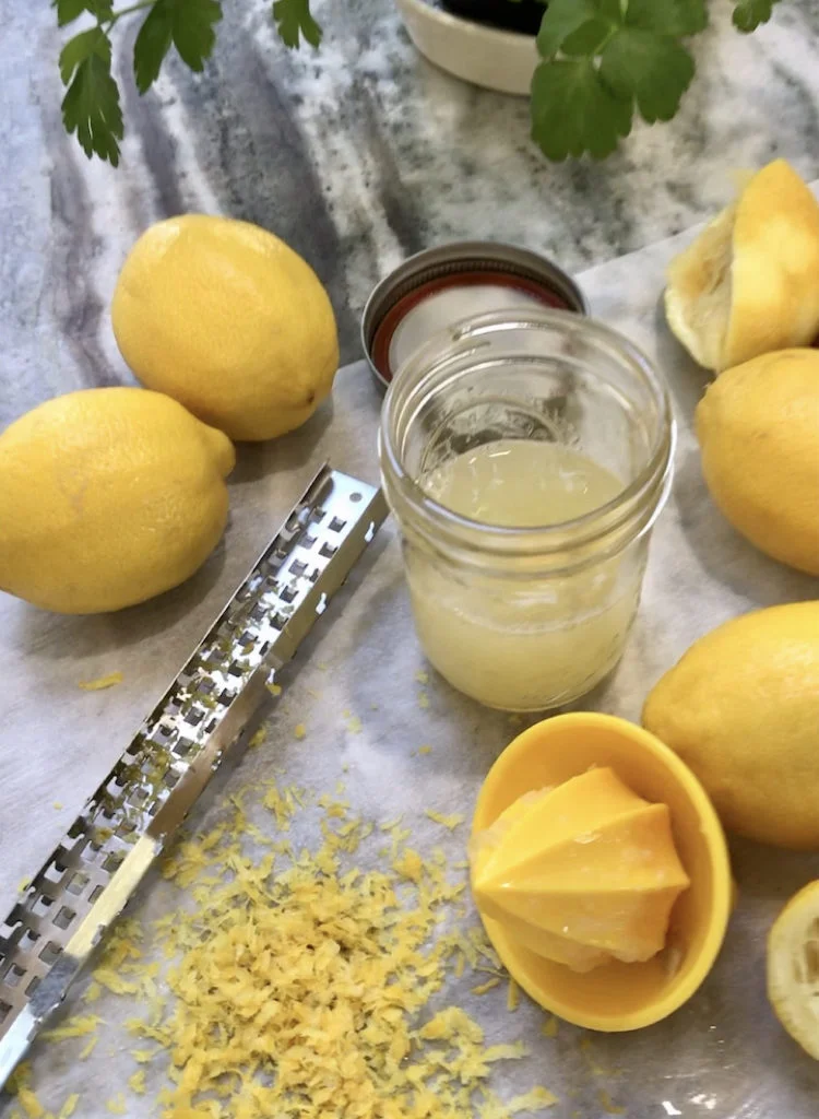 Fresh Lemon Juice and Zest