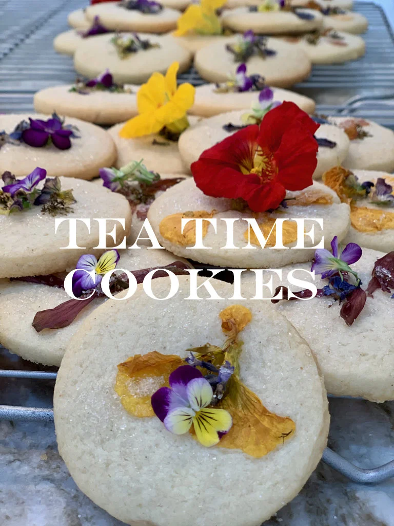 Edible Flower Tea Time Cookies