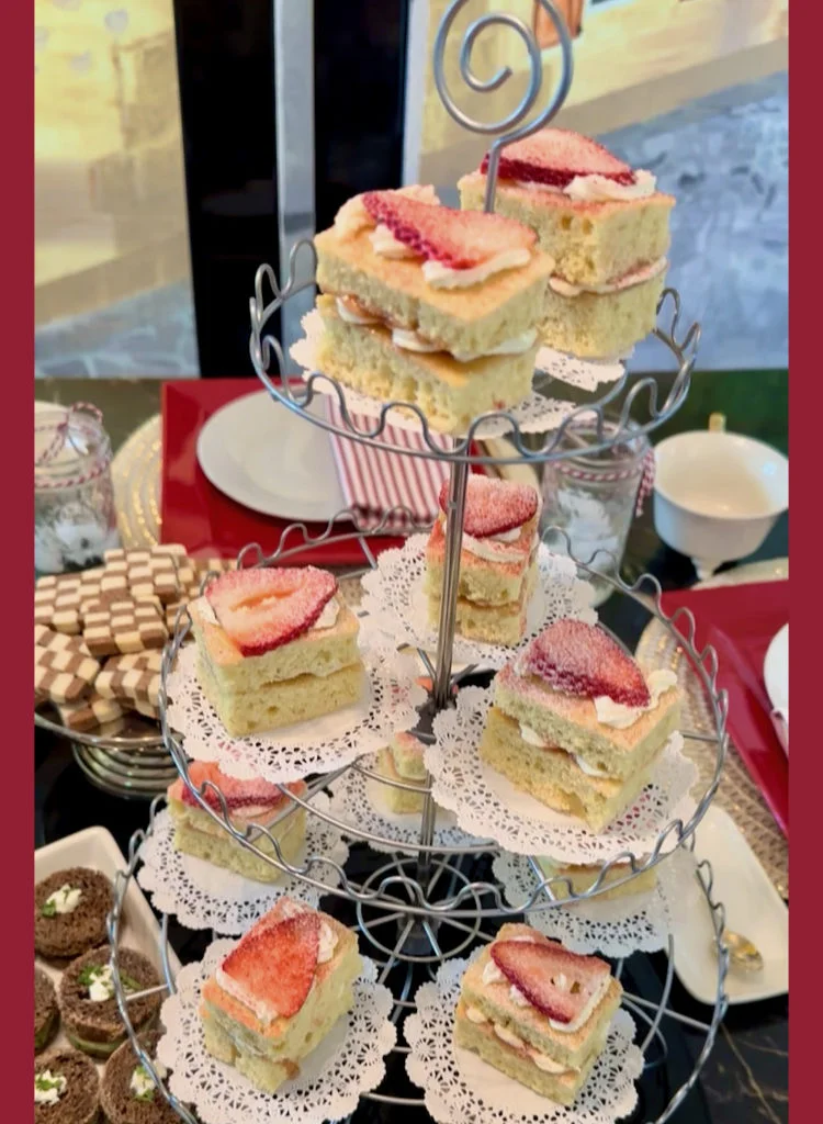 Traditional British Victoria Sponge For Afternoon Tea