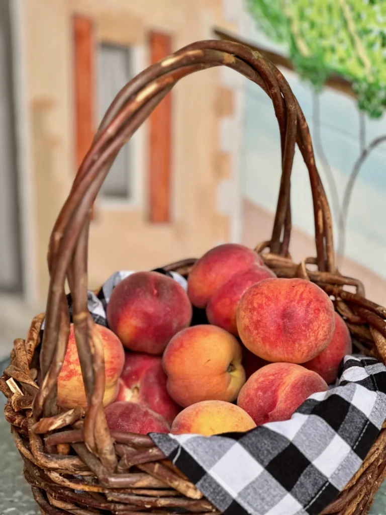 Fresh Peaches From A Farmers Market