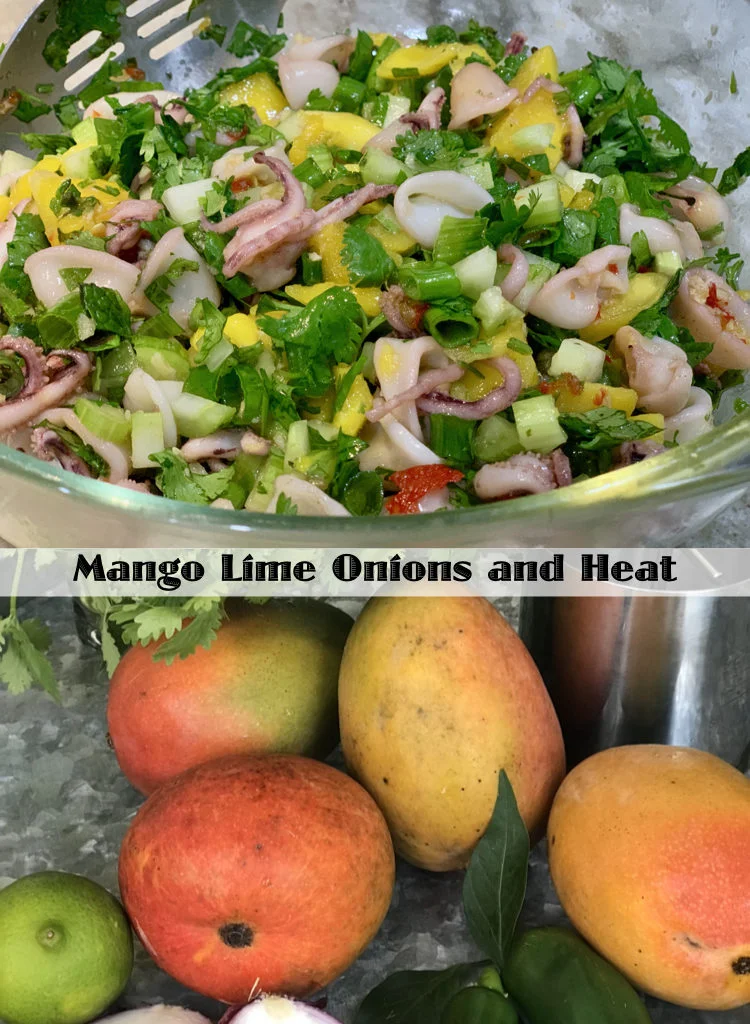 The Flavor Of Squid Enhanced By Mango And Lime