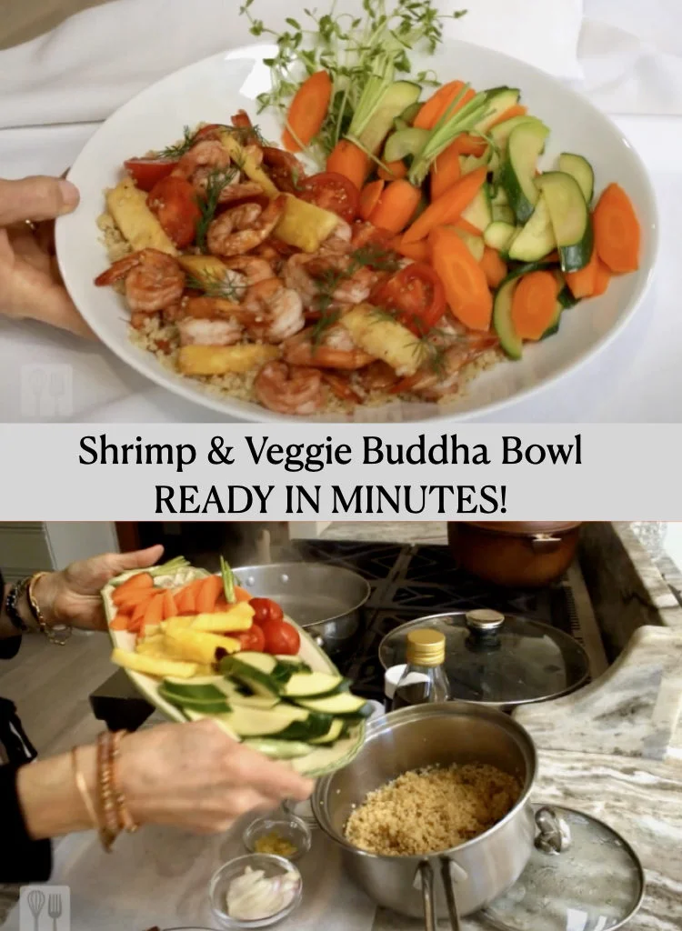 Shrimp and Veggie Buddha Ready In Minutes